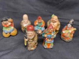 Vintage Antique Japanese, Kutani Porcelain Figurines