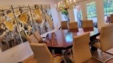 Dining Room Furniture, leather chairs, and Artwork (click photo to see more)