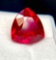 Breathtakingly Exquisite Brilliant Red 10.38ct Trillion Cut Ruby Gemstone. Super Duper Sparkly WOW!