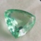 Stunning 6.99ct Trillion cut light green Sapphire gemstone
