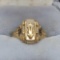 3.37 grams 10kt yellow gold class ring 1956 pure tested gold