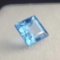 Square cut blue Topaz gemstone .90ct
