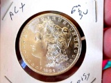 Morgan silver dollar 1881 s gem bu pl frosty white from obw roll $$$ blazing proof like cameo
