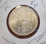Morgan silver dollar 1885 o gem bu frosty white pl from an original roll blazing ms+++++++