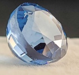 Round cut 5.11ct blue Topaz gemstone Amazing color