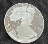 2003 Walking silver dollar 1oz Fine Silver Mirrors