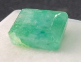 Square cut sea green Emerald gemstone 8.77ct