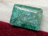 Rectangle Cut Emerald 6.3 Carats