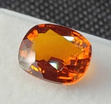 Oval cut Orange Sapphire 6.03ct gemstone