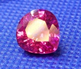 beautiful 7.17ct pear cut pink Sapphire gemstone Stunning color