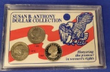 1981 Susan B Anthony Proof and mint state dollar set of 3