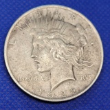 Peace silver dollar 1922 90% silver xf++