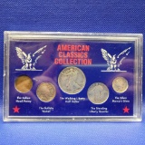 American classic silver coin collection walker standing liberty merc Buffalo indian