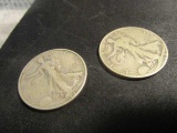 1928/1934 Silver Set Walking liberty halfs Near A/U.