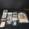 box of stamps and stamped envelopes from around the world