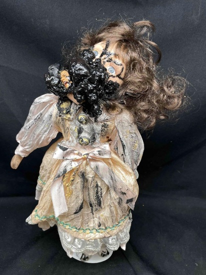 Limited Edition Gruesome Horror Doll Living Dead Venom Tar Man Handmade Local Artist Halloween.