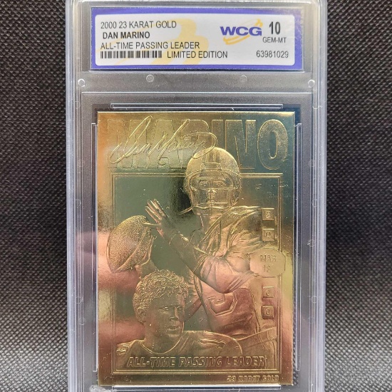 WCG 10 Dan Marino 2000 23kt gold Limited Edition