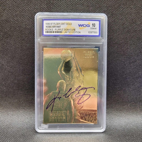 WCG 10 96-97 fleer 23kt gold Kobe Bryant basketball card