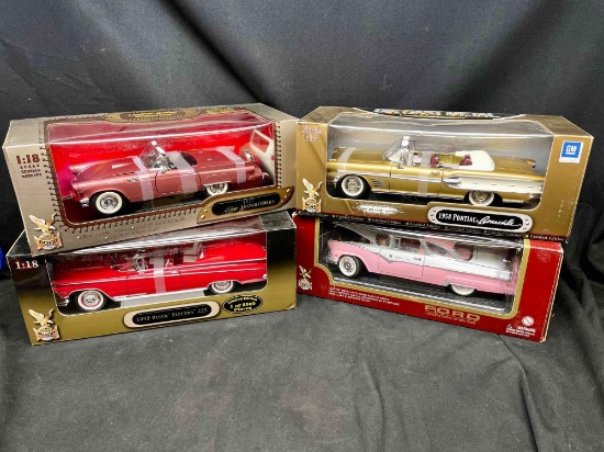 Road Legends, Road Signature Die Cast 1:18 Toy Cars Ford, Buick, Pontiac, Thunderbird, Electra more