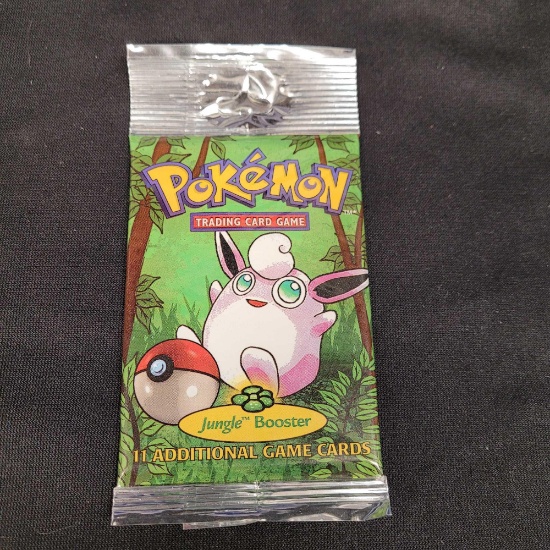 Pokemon cards Sealed Jungle booster Pack WOTC Wigglytuff artwork