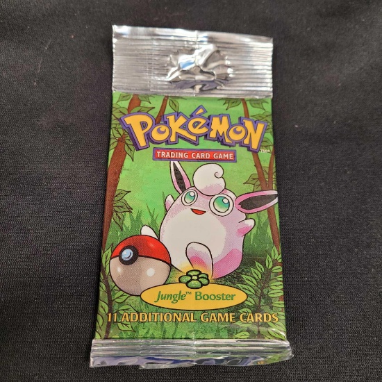 Pokemon cards WOTC Jungle booster pack Wigglytuff artwork