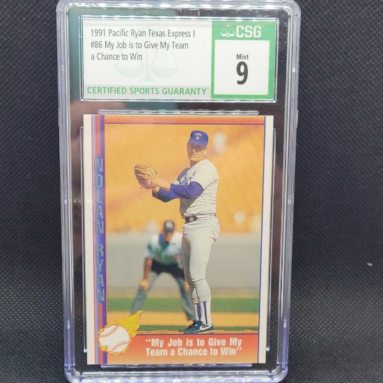 CSG 9 1991 Pacific Nolan Ryan baseball card