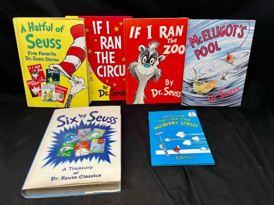 Lot of Dr Seuss Books. Multi Story Compilations, If I Ran The Zoo / Circus, McElligots Pool, More