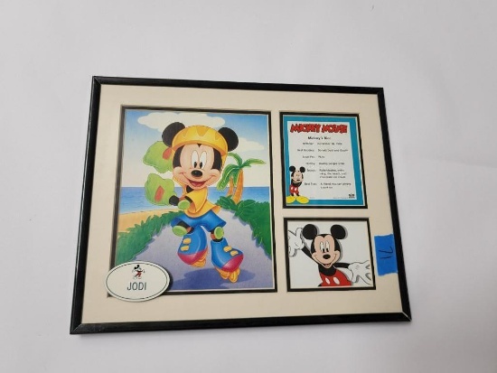 Framed Mickey Mouse Name Badge Jodi 77-011