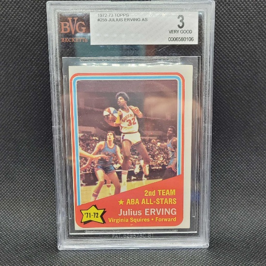 Beckett 3 1972-73 topps Julius Erving