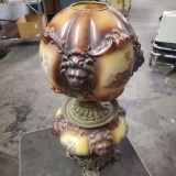 RARE 1890 GWTW oil conversion Electric table lamp