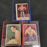 3 topps boxing cards billy Conn, Ilio DI Paolo, Joe Baksi