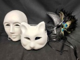 Masquerade Masks and Blank DIY masks