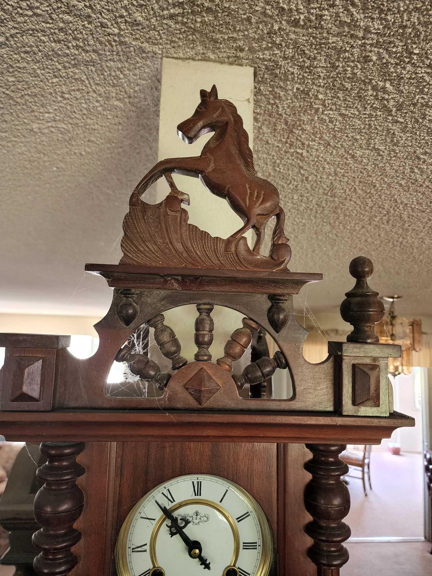 最終値下げ‼️*785　QUARTZ LISHENG 置き時計　馬の親子 lippinzaner horse clock model 2 | Proxibid