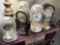 5 units hermle battery operated clock lot anniversary + brass lamp