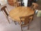 antique dining room table with x2 leaves reupholstered