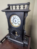 f kroeber new york antique mantle clock with key