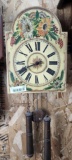 wall clock flowers