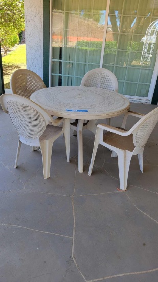 Outdoor furniture sets Two tables eight chairs