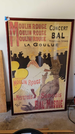 Framed Large print Moulin Rouge concert