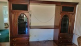 Large Entertainment center w lights Luxman Entertainment system