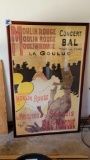 Framed Large print Moulin Rouge concert