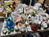 Vintage Glass Decor. Bells, Baskets, Little Luvkins Figurines Goodwill Location