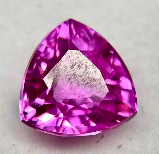 Amazing! Ultra Sparkly Bright Pink Sapphire 4.06ct Breathtaking