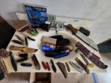 Knife Collection Various K-bar Straight Razors etc.