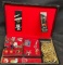 Jewelry Box Lot, Pins and Cufflinks