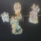 4 porcelain/ceramic angel decor. pieces