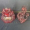 Toad Toad and Dragon 2 redwood resin decor pieces