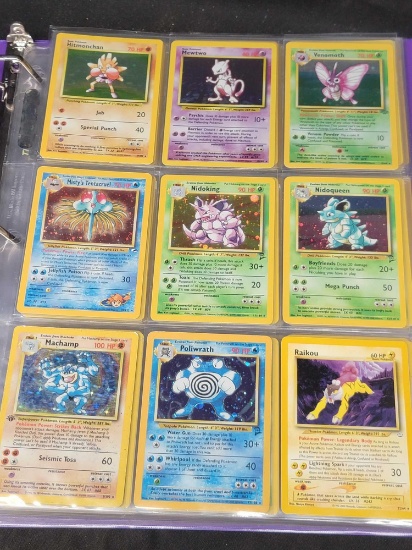 Binder of Pokemon Cards, WOTC, First Edition, Holos, Rare