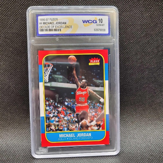 Wcg 10 96-97 Fleer Michael Jordan Basketball Card