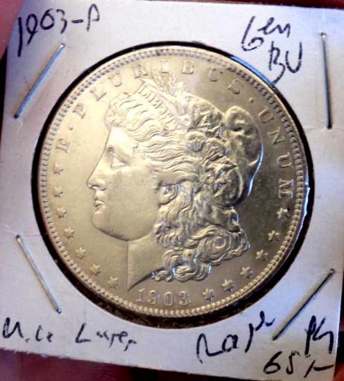 Morgan Silver Dollar 1903 P Key Date Gem Bu Blazing Frosty White Ms++++++